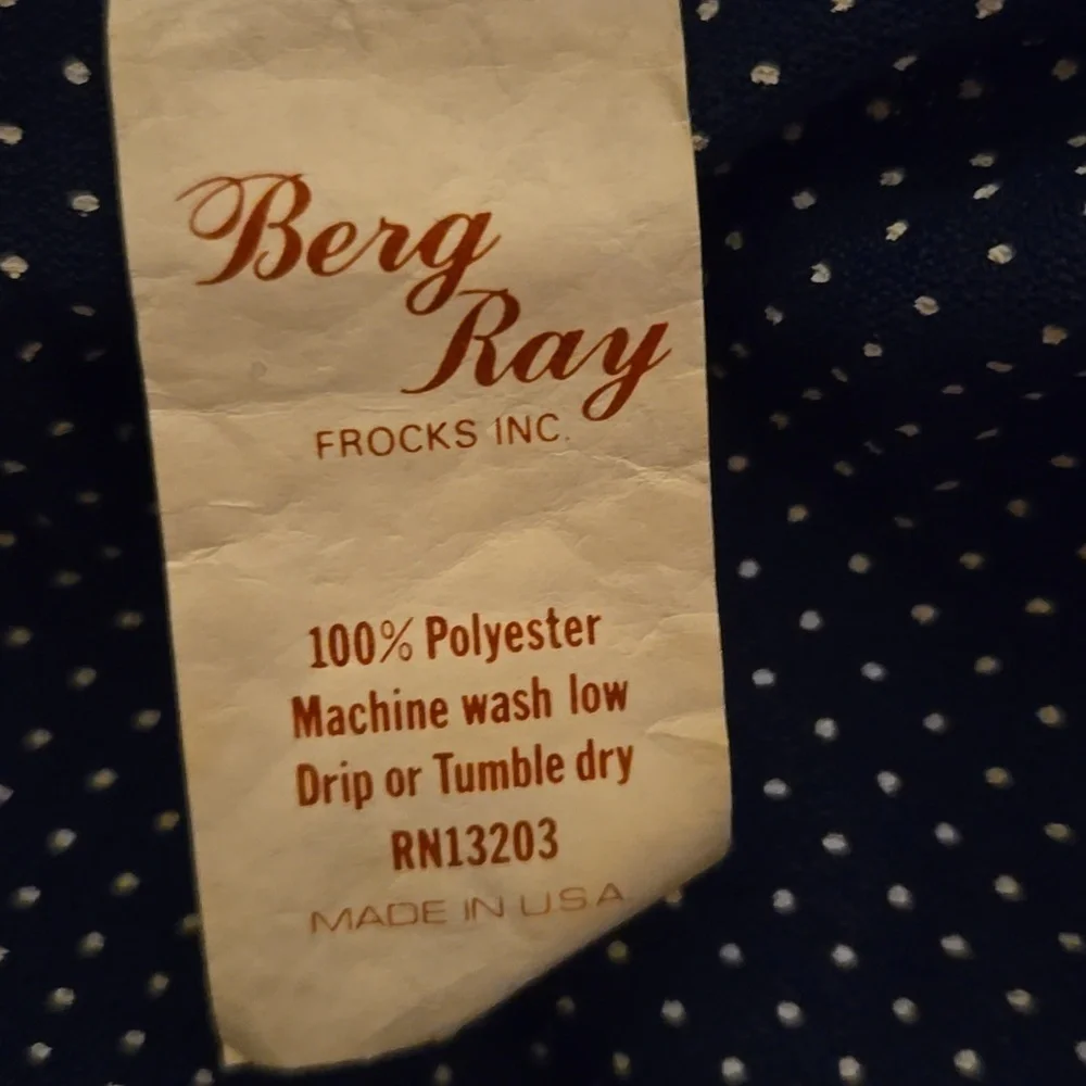Berg Ray vintage dress size 8, early 80's - Picture 9 of 9